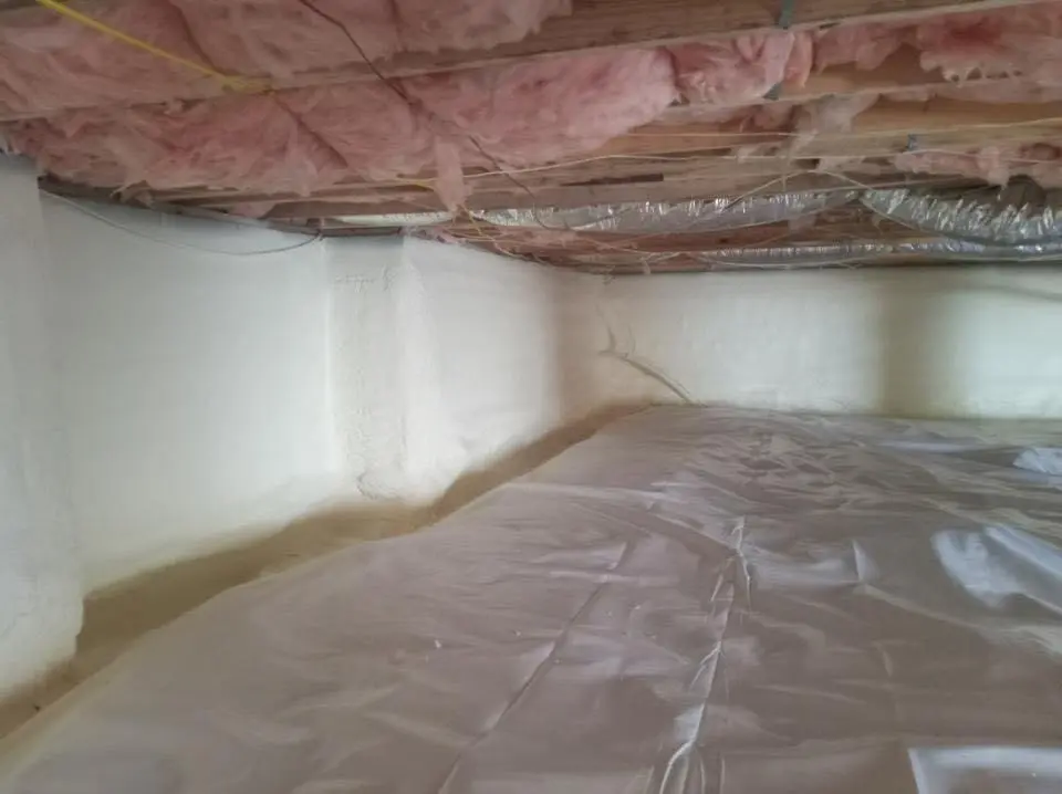 Crawl space encapsulation with closed-cell spray foam for Spray Foam Roofing Repair in Pulaski